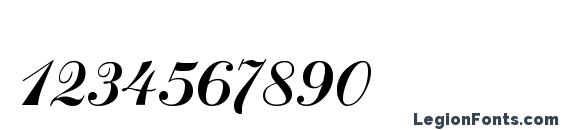 Artscript regular Font, Number Fonts