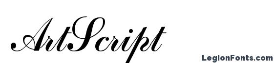ArtScript font, free ArtScript font, preview ArtScript font