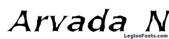 Arvada Normal font, free Arvada Normal font, preview Arvada Normal font