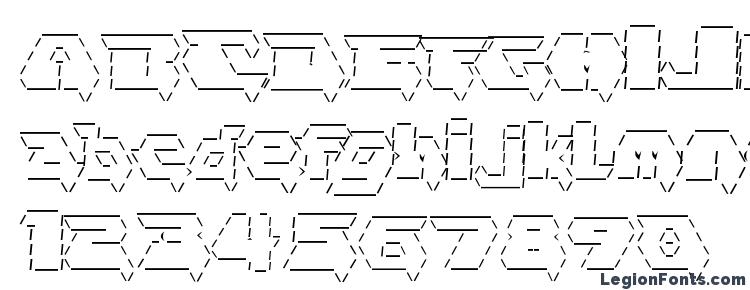 глифы шрифта Asciid, символы шрифта Asciid, символьная карта шрифта Asciid, предварительный просмотр шрифта Asciid, алфавит шрифта Asciid, шрифт Asciid