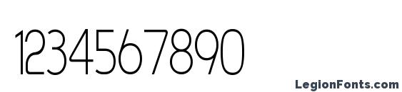 Asenine Thin Font, Number Fonts