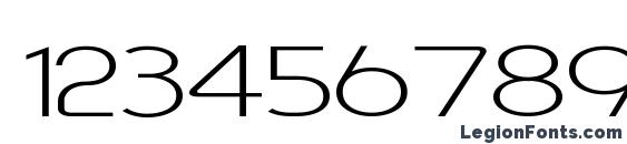 Asenine Wide Font, Number Fonts