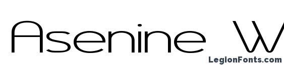 Asenine Wide font, free Asenine Wide font, preview Asenine Wide font