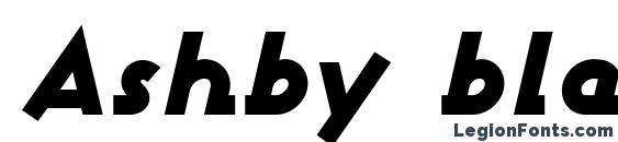 Ashby black italic Font