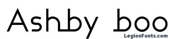 Ashby book font, free Ashby book font, preview Ashby book font