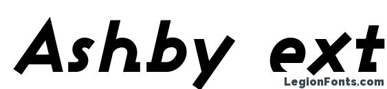 Ashby extra bold italic Font