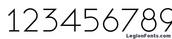 Ashby light Font, Number Fonts