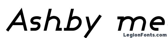 Ashby medium italic Font