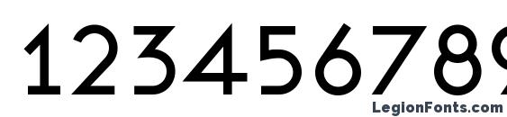 Ashby medium Font, Number Fonts