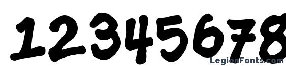Ashcan BB Bold Font, Number Fonts