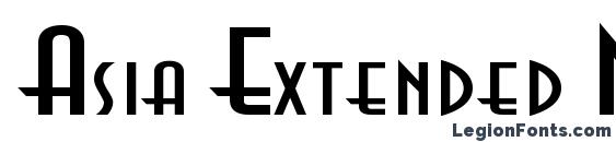 Asia Extended Normal font, free Asia Extended Normal font, preview Asia Extended Normal font
