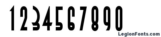 Asia Thin Bold Font, Number Fonts