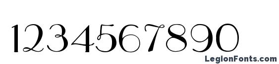 Asianart Thin Font, Number Fonts