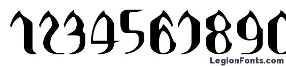 Asie Font, Number Fonts