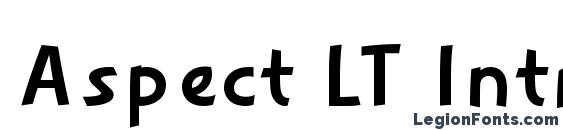 Aspect LT Intro Font, Cool Fonts