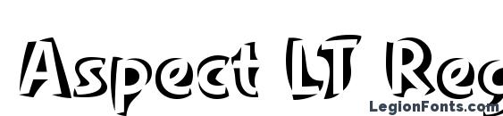 Aspect LT Regular Font, Cool Fonts