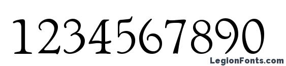 Aspen Regular DB Font, Number Fonts