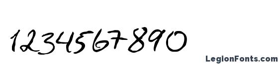 Asphyxiate Asphyxiate Regular Font, Number Fonts
