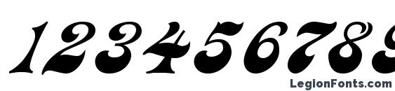 Ast Font, Number Fonts