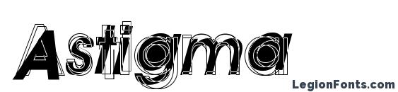 Astigma font, free Astigma font, preview Astigma font