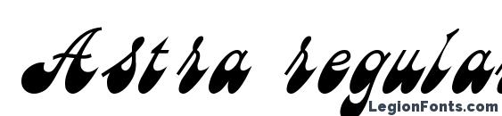 Astra regular Font, Russian Fonts