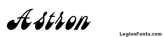 шрифт Astron, бесплатный шрифт Astron, предварительный просмотр шрифта Astron