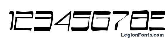 AstronBoyGaunt Italic Font, Number Fonts
