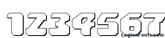 Astropolis 3D Font, Number Fonts