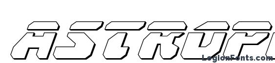 Astropolis Laser 3D Italic Font, Bold Fonts