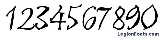 Astroscript bold Font, Number Fonts
