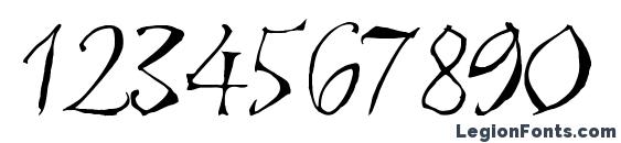 Шрифт Astroscript, Шрифты для цифр и чисел