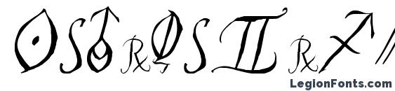 шрифт Astroscript, бесплатный шрифт Astroscript, предварительный просмотр шрифта Astroscript