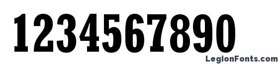Astute Condensed SSi Bold Condensed Font, Number Fonts