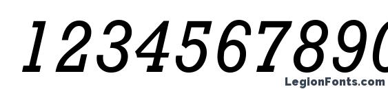 Astute SSi Italic Font, Number Fonts