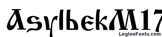 AsylbekM17Cyrilic.kz Font, Serif Fonts