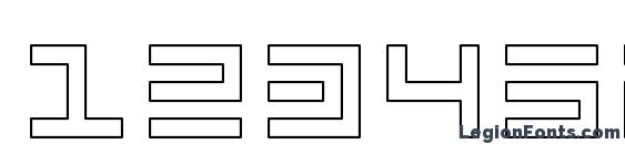Atari 1 Font, Number Fonts