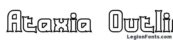 шрифт Ataxia Outline (BRK), бесплатный шрифт Ataxia Outline (BRK), предварительный просмотр шрифта Ataxia Outline (BRK)