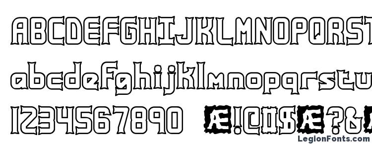 glyphs Ataxia Outline BRK font, сharacters Ataxia Outline BRK font, symbols Ataxia Outline BRK font, character map Ataxia Outline BRK font, preview Ataxia Outline BRK font, abc Ataxia Outline BRK font, Ataxia Outline BRK font