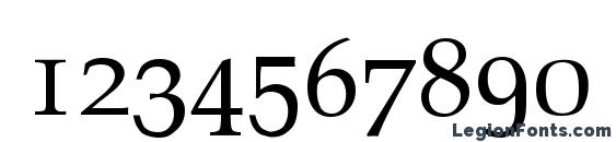 Athena unicode Font, Number Fonts