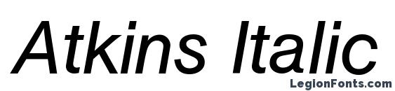 Atkins Italic Font