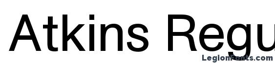 Atkins Regular Font
