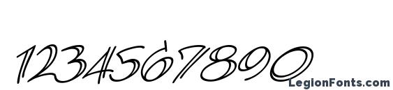 AtlandSketches BB Italic Font, Number Fonts
