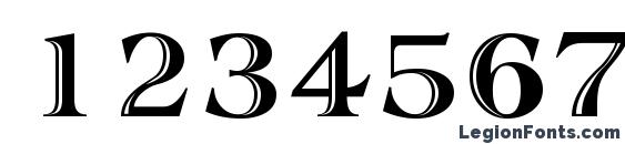 Atlantic Inline Normal Font, Number Fonts