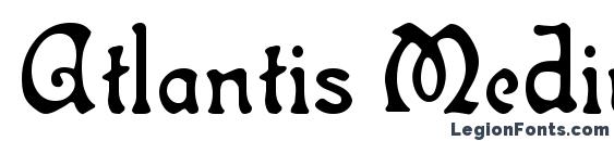 Atlantis Medium font, free Atlantis Medium font, preview Atlantis Medium font