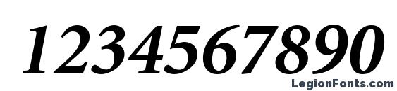 Atlantix Black SSi Bold Italic Font, Number Fonts