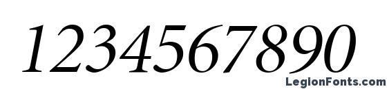 Atlantix Display SSi Display Italic Font, Number Fonts