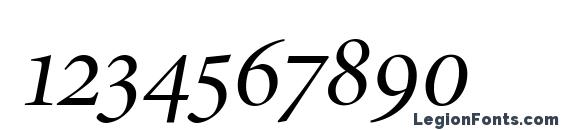 Atlantix Pro Display SSi Display Italic Font, Number Fonts