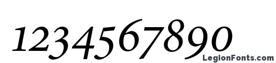 Atlantix Pro SSi Italic Font, Number Fonts