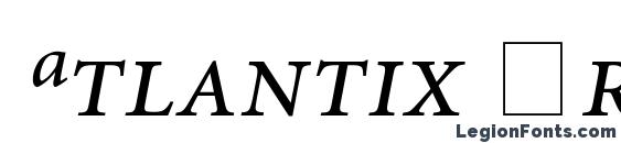 Atlantix Pro SSi Italic font, free Atlantix Pro SSi Italic font, preview Atlantix Pro SSi Italic font