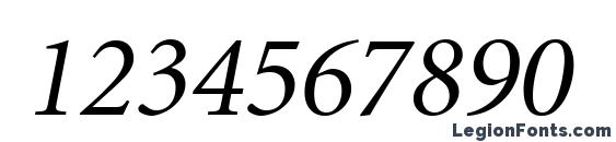 Atlantix SSi Italic Font, Number Fonts